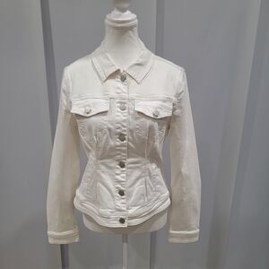 Frank Lyman Design Off-White Denim Jacket